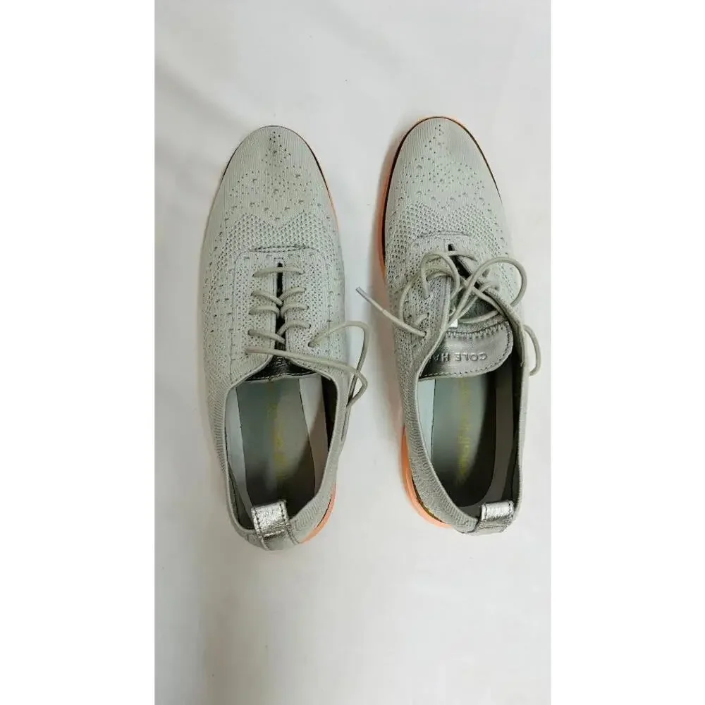 Cole Haan‎ Grey and Pink Original Grand Stitchlight Wingtip Oxford size 9